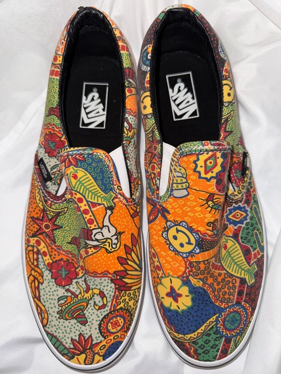 Vans Other - RARE Vans Van Doren Multi Color Aborigi Classic Slip On Shoes Sneakers